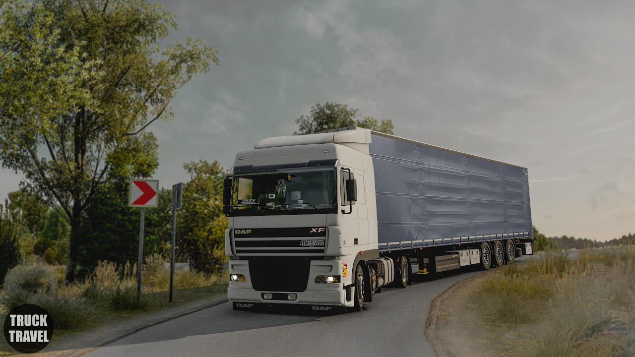 [ETS2 1.56] Realistic Driving Old Truck | DAF XF 95 | PNG 1.15.4 + Reshade | POV Drive 4K +Wheel Cam