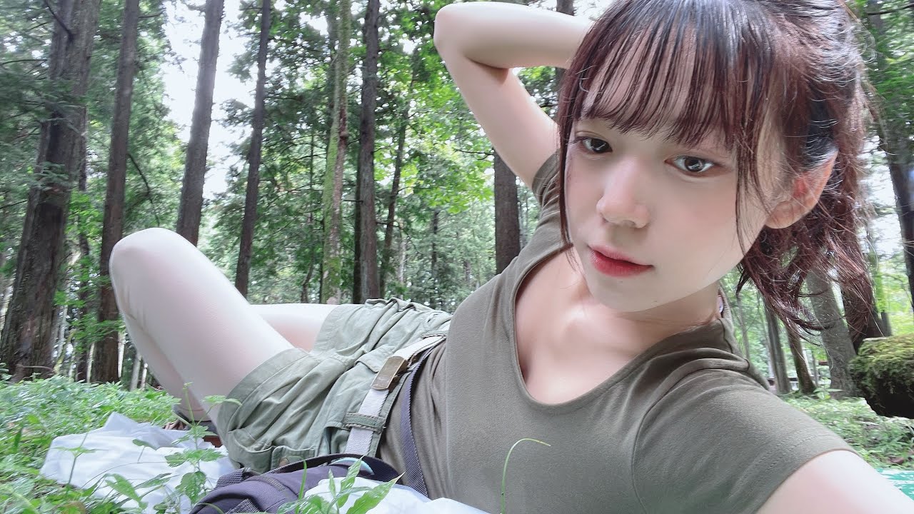 【初キャンプ泊】過酷な大自然 びしょ濡れの夜 焚き火肉に癒されて / stay overnight for the first time [Japanese solo camping girl]
