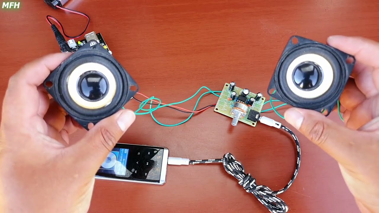 Mini AMPLIFICADOR Estéreo Con TDA2822 | Muy fácil de hacer