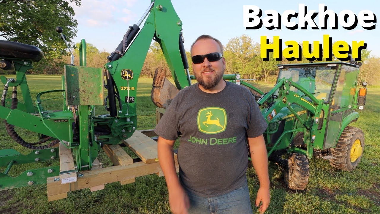 Homemade Backhoe Hauler