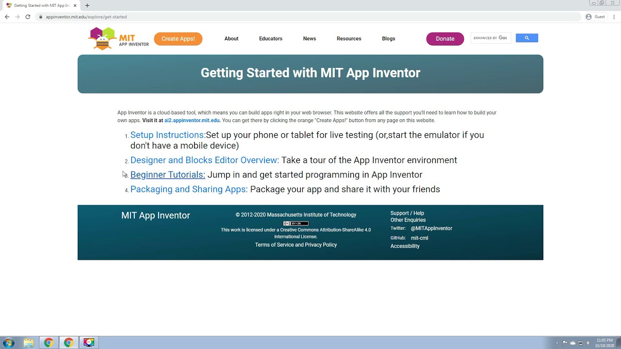 MIT App Inventor Introduction