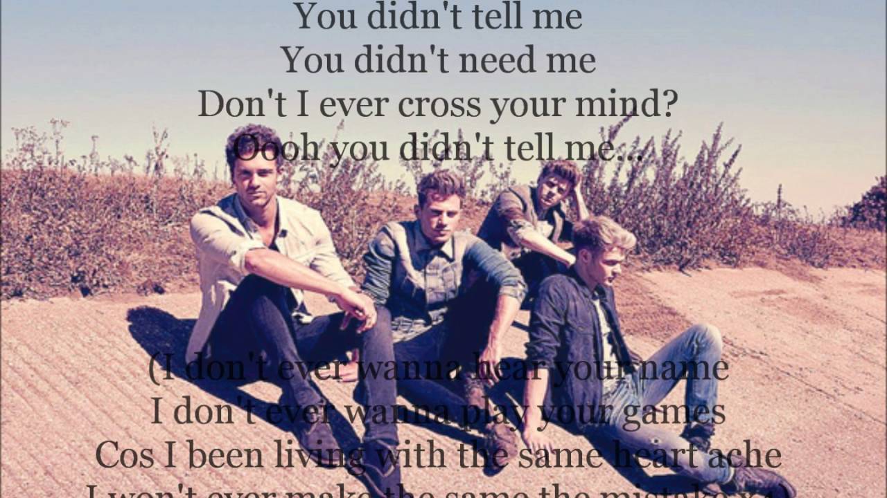You Didn't Tell Me - Lawson (Lyric Video)