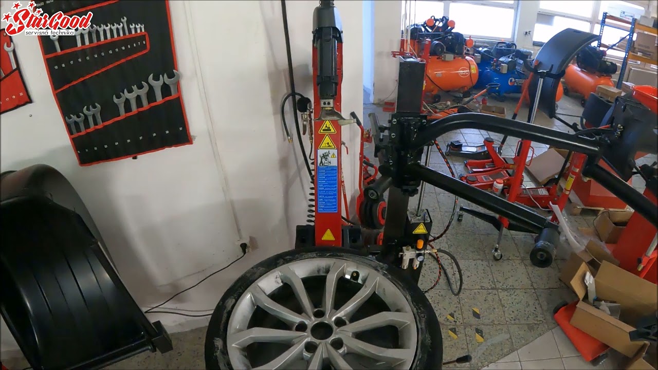 Použitie prezúvačky pneumatík M-250 a vyvažovačky W-770
