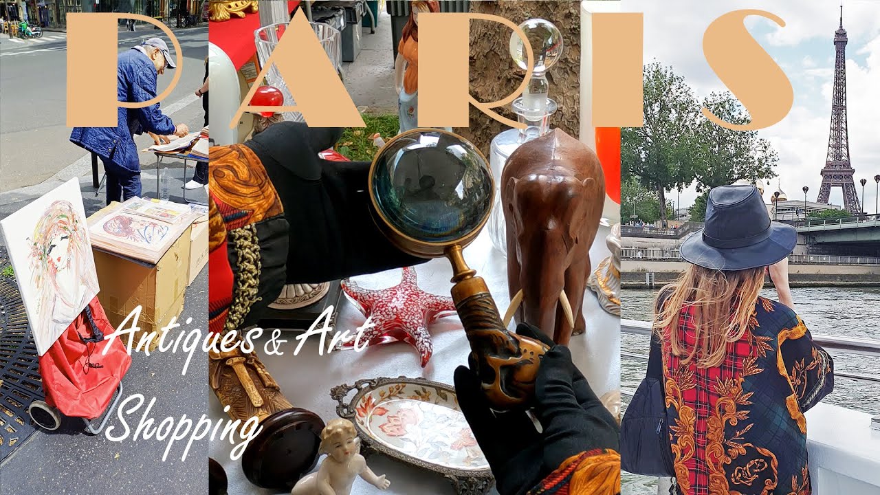 Antiques & Vintage Shopping in Paris 🗼🇫🇷🥖Belle Brocante | Thrift with me!