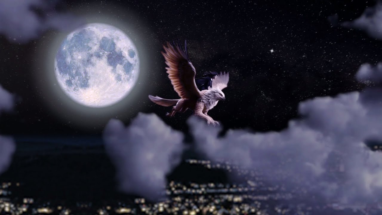 over the moon on a griffin with chill harry potter inspired music instrumentals