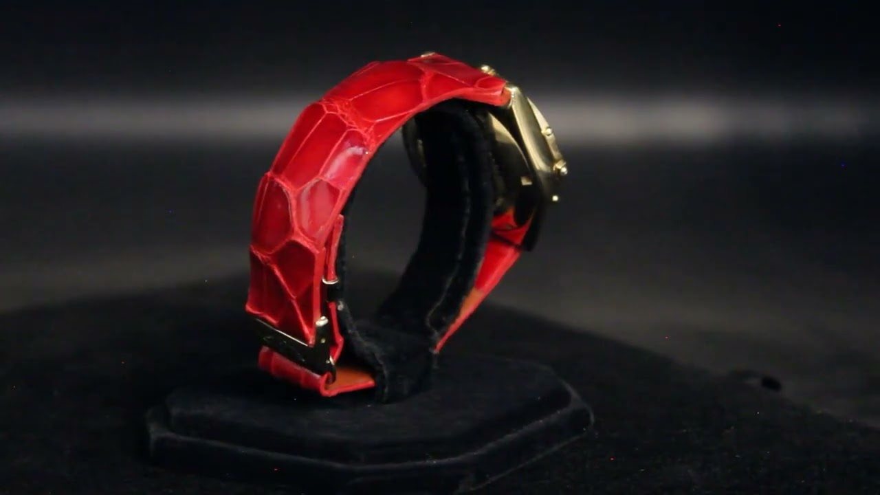 Red Alligator Watchstrap for Breitling by John Allen Woodward