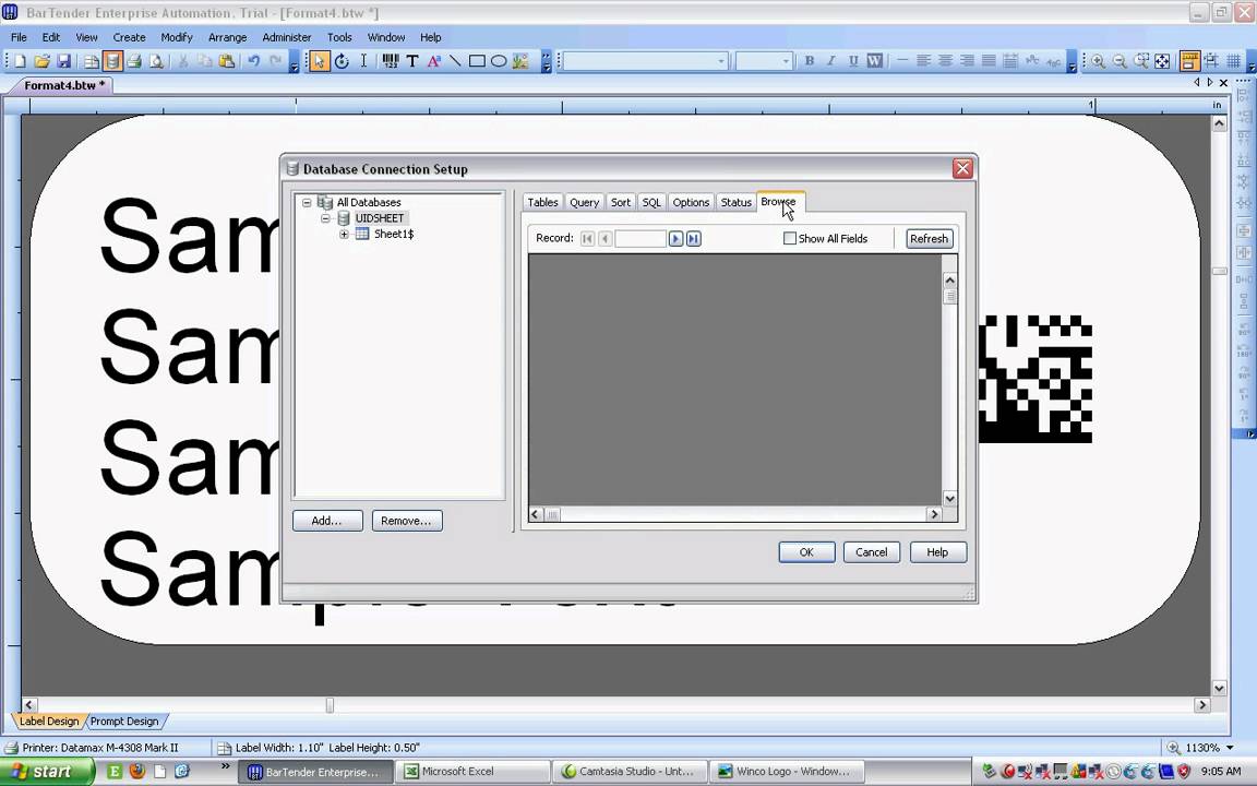 Designing UID Labels - BarTender Pt1