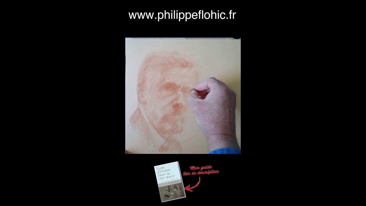 Portrait au  clair-obscur ✏️ | Démo rapide en direct