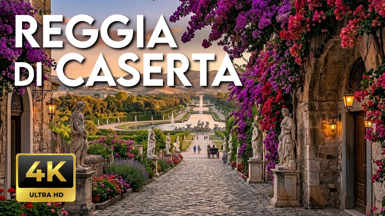 ROYAL PALACE OF CASERTA  4K Walking Tour