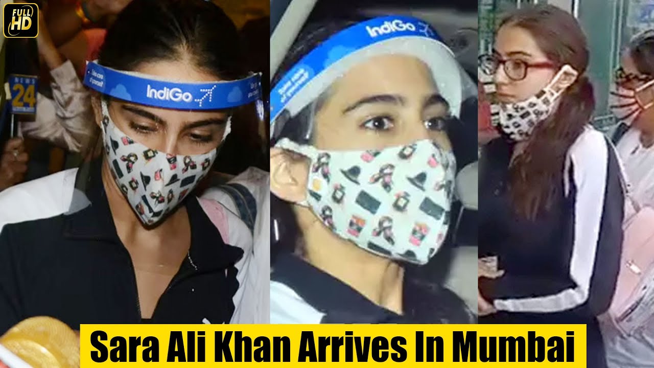 Sara Ali Khan Arrives In Mumbai With Mom Amrita & Brother Ibrahim After NCB's Summon