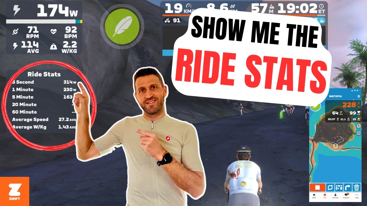 Как отобразить статистику поездки в Zwift (быстрая настройка)