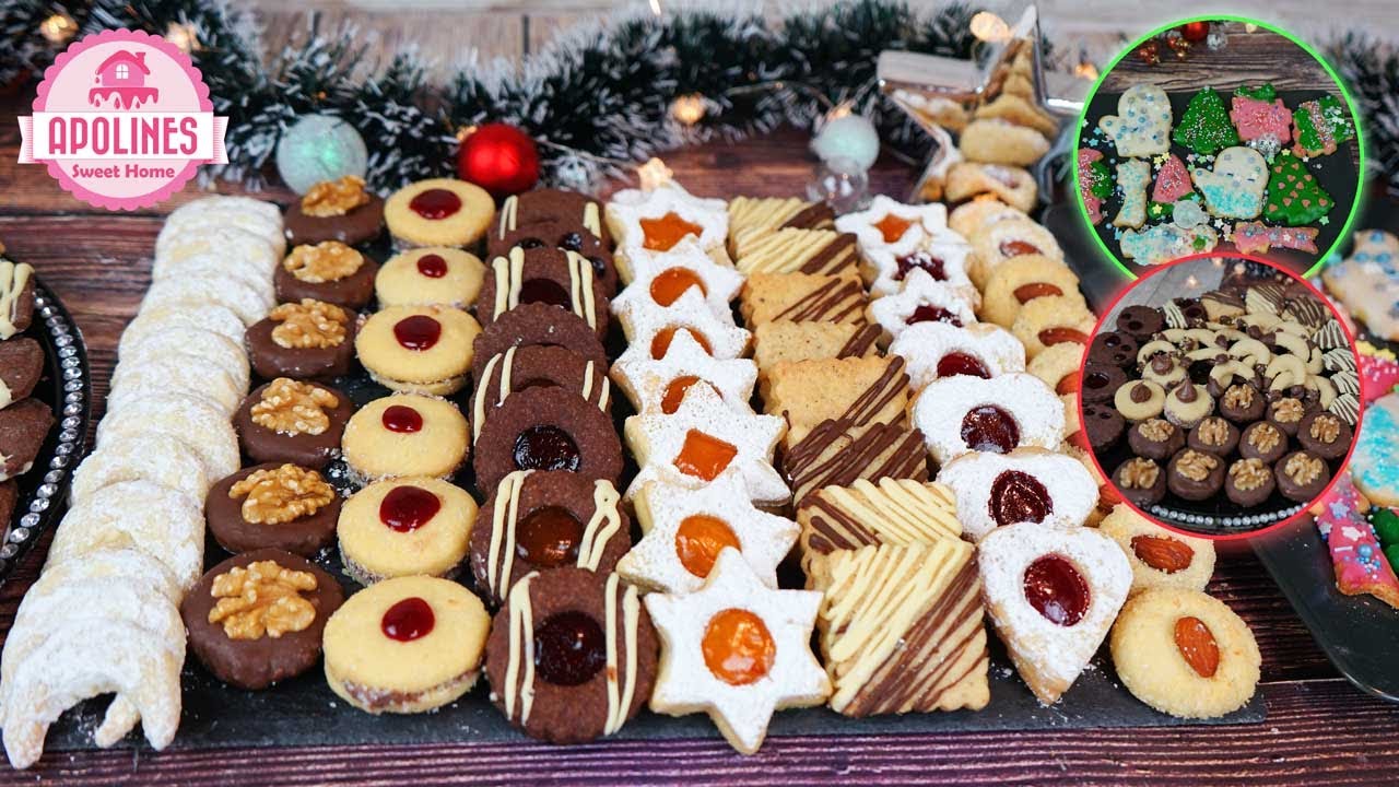 3 ინგრედიენტით 8 სახის საშობაო ორცხობილა 🍪 8 cookies w/ 3 ingredients, 8 печенье из 3 ингредиентов