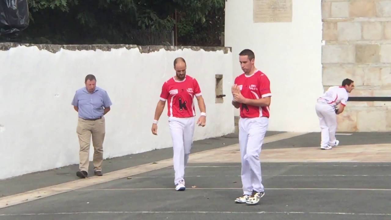 FRONTON DE SARE. TROPHÉE ESKU PILOTA 2016, finale : ETXETO - CUBIAT contre ENDARA - OLAGARAY