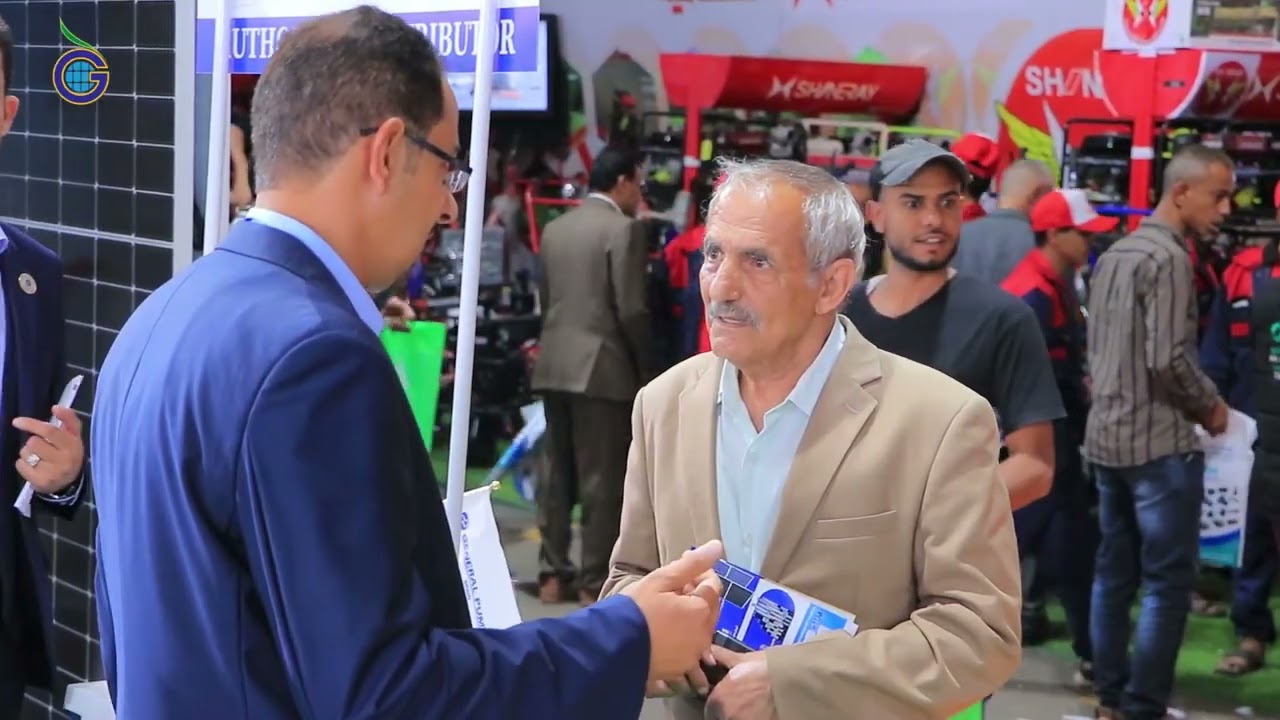 برومو من جناح مؤسسة جار الله معرض الطاقة الشمسية والري الحديث
