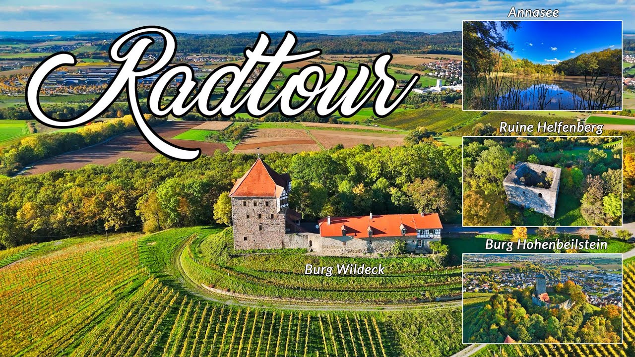 Burgen-Radtour - Burg Wildeck - Ruine Helfenberg - Burg Hohenbeilstein, Mini 4 Pro,Schwäb-Fränk.Wald