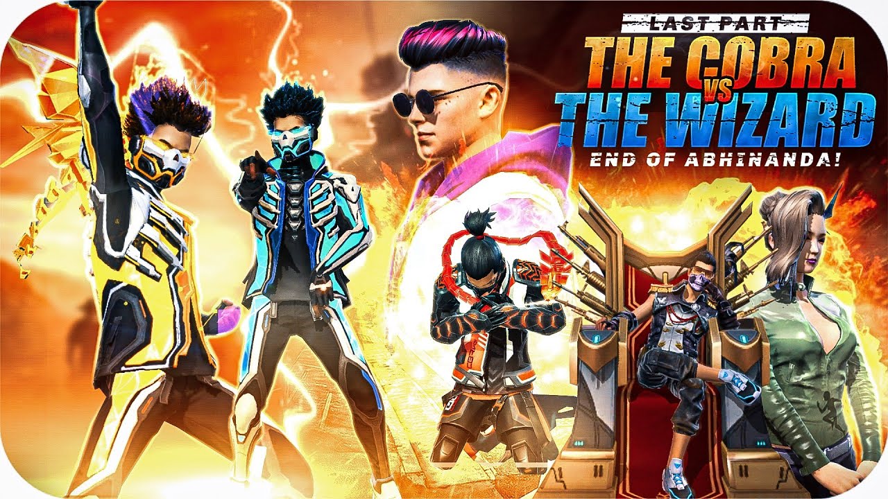 THE COBRA 🐍 VS THE WIZARD WITH ABHINANDA 🔥 || END || FREE FIRE SHORT SUPERHERO FILM🔥 || RISHI GAMING