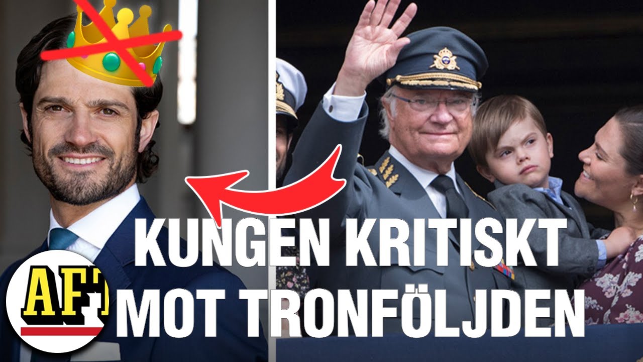 Kungen besviken över att Carl-Philip inte kan bli kung