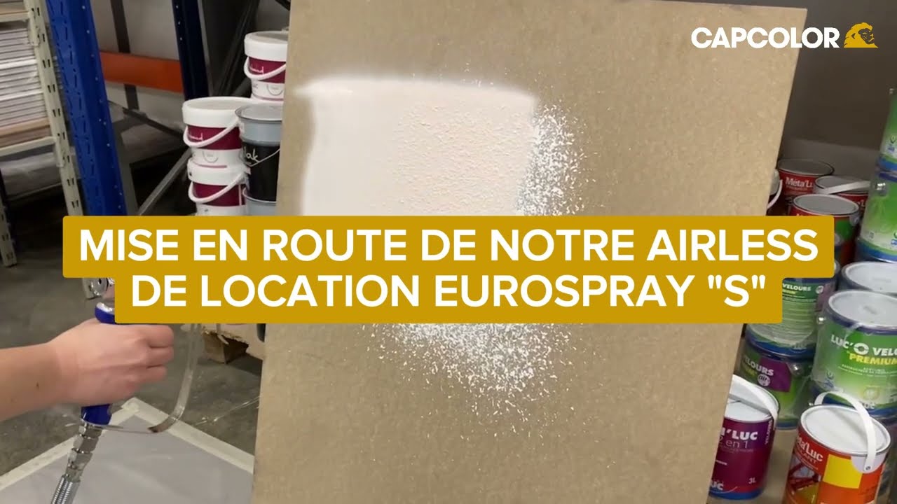 CAP COLOR LOCATION : Mise en route airless EUROSPRAY 