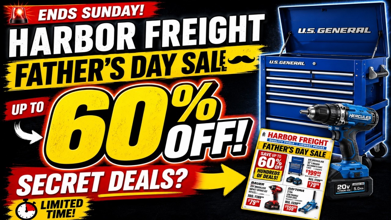 🚨 Распродажа в честь Дня отца в Harbor Freight ЗАКАНЧИВАЕТСЯ В ВОСКРЕСЕНЬЕ! Эти скидки просто БЕЗ...