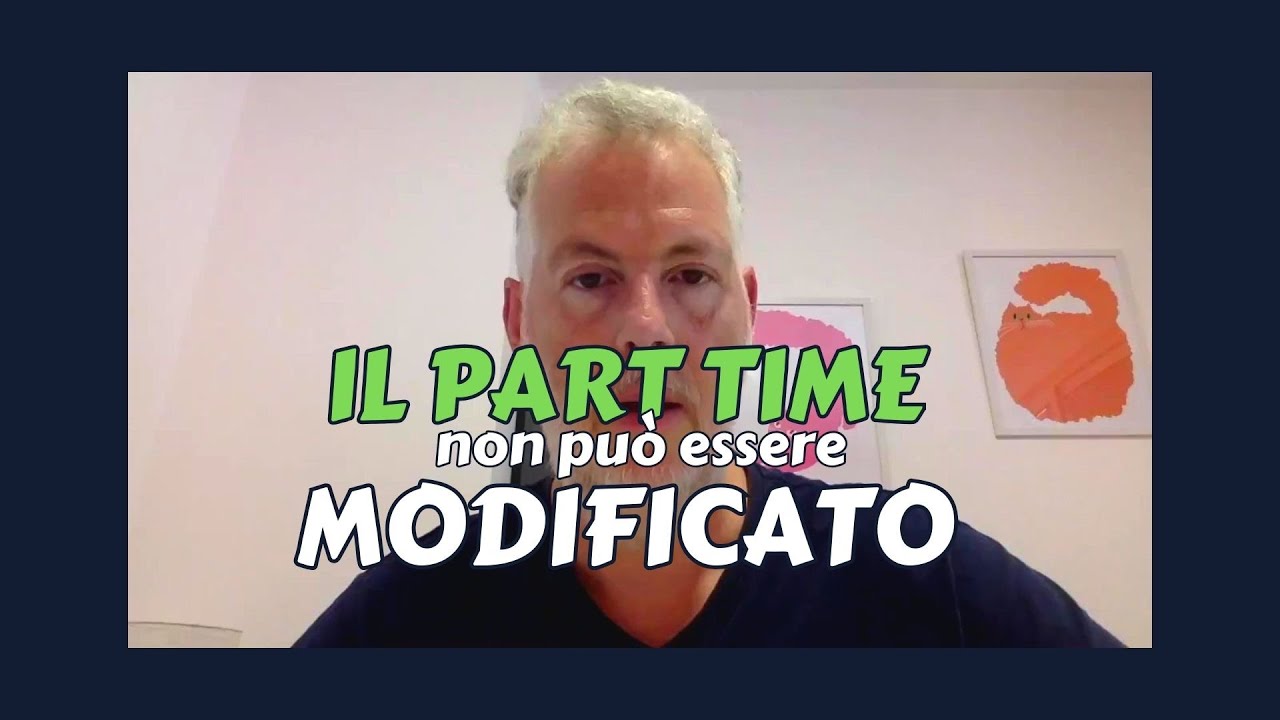 il part time non può essere modificato.