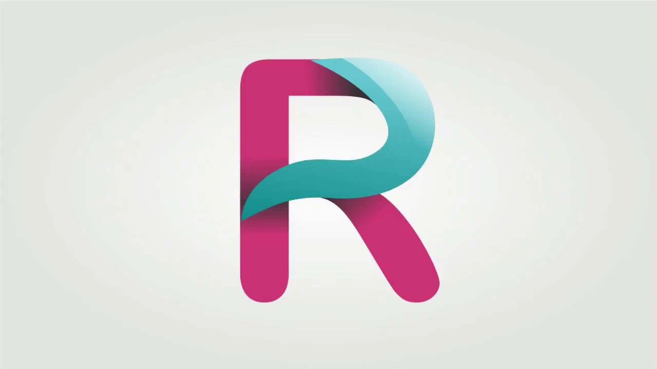R Logo in CorelDraw