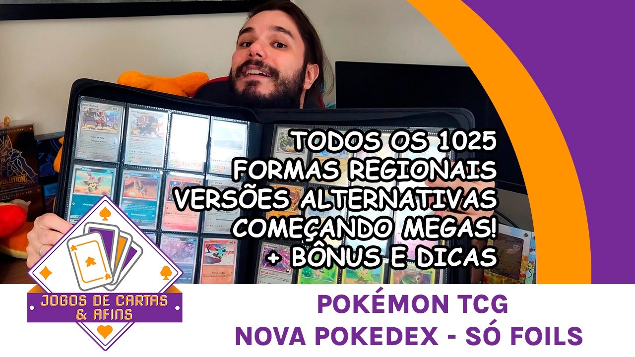 NOVA COLEÇÃO dos 1025 Pokémon no Pokémon TCG - Pokedex COMPLETA em cartas FOIL! + BÔNUS
