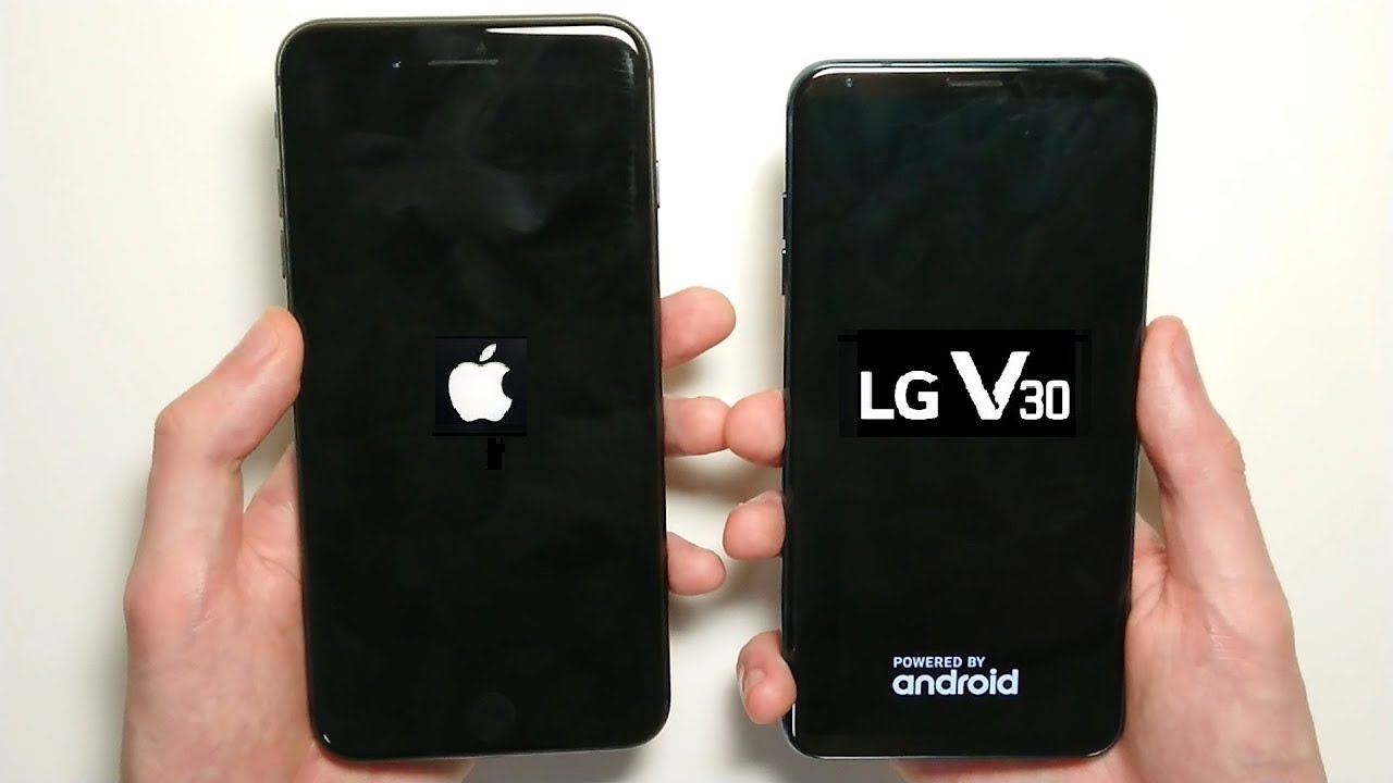 LG V30 vs iPhone 8 Plus Speed & Camera Test!