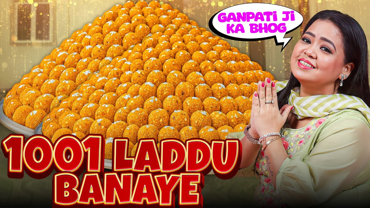 Ganpati Ji Ke Bhog Ke Liye Banaye 1001 Laddu 😇 | Bharti Singh | Harssh Limbachiyaa | Golla