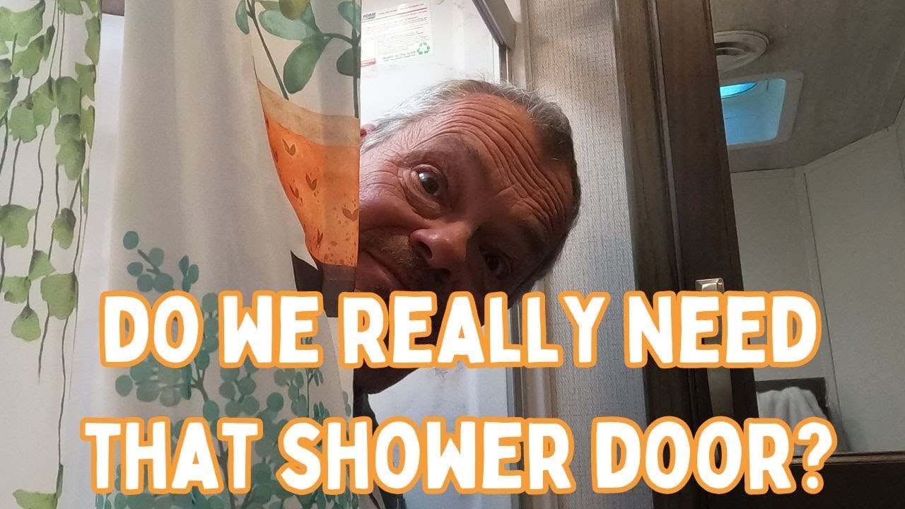 Ditch the Shower Doors & Gain Space in Your RV! Easy Removal & Shower Curtain Upgrade! #RVLife