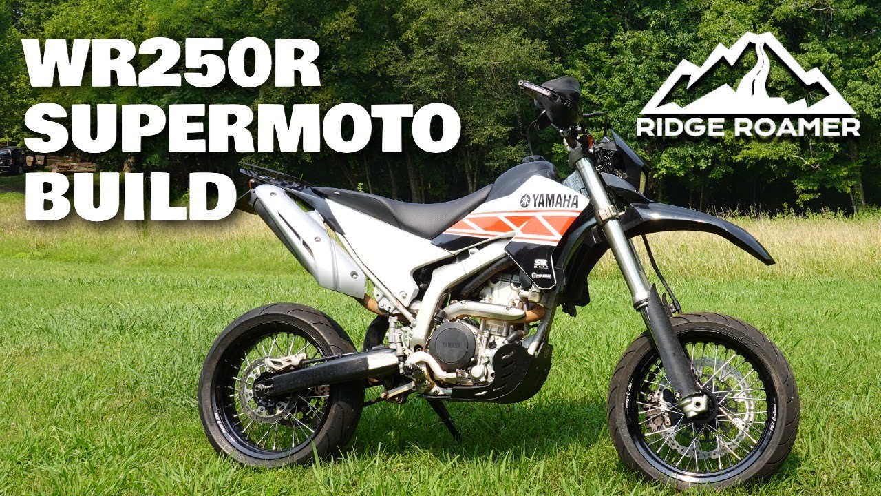 Yamaha WR250R Supermoto Conversion с новой графикой и сиденьем Sargent