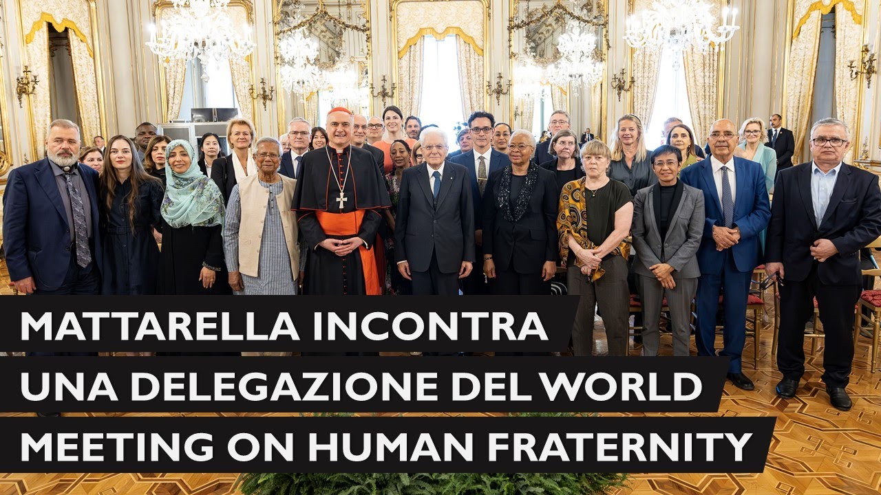 Mattarella incontra una delegazione del World Meeting on Human Fraternity