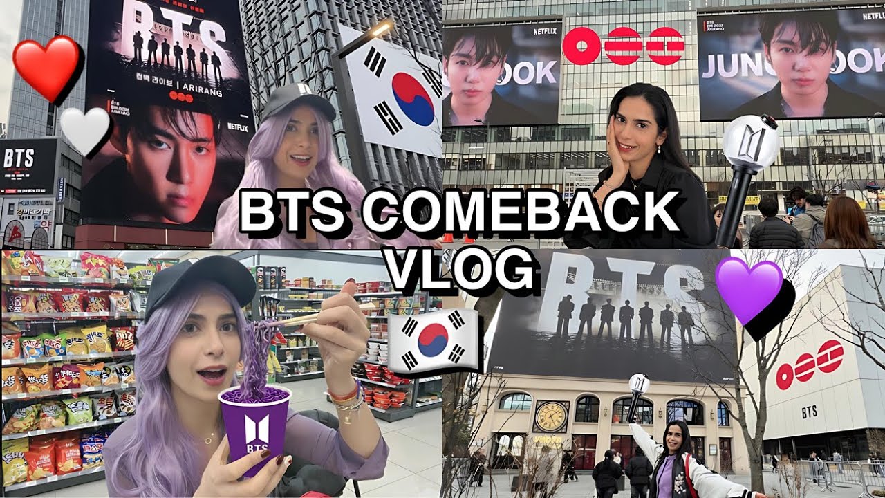 🇰🇷Влог о возвращении BTS: концерт, шопинг в Сеуле, еда в CVS💜