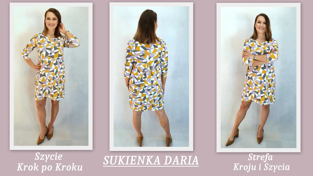 Sukienka Daria - Szycie krok po kroku - Strefa Kroju i Szycia
