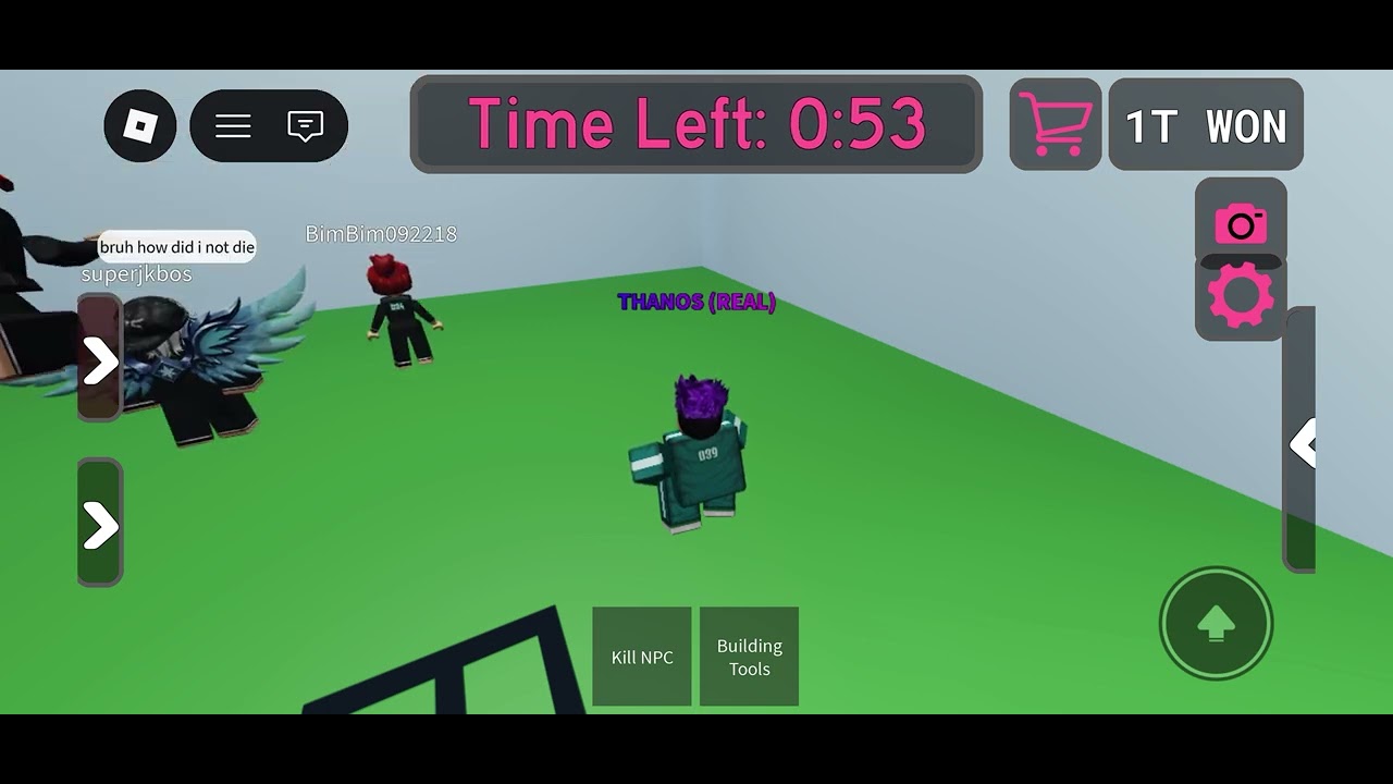 Roblox Squid game But with NPC’s(Speeding Wall)