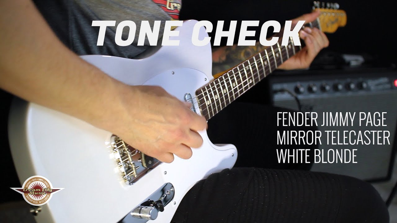 TONE CHECK: Fender Jimmy Page Mirror Telecaster Guitar Demo | NO TALKING