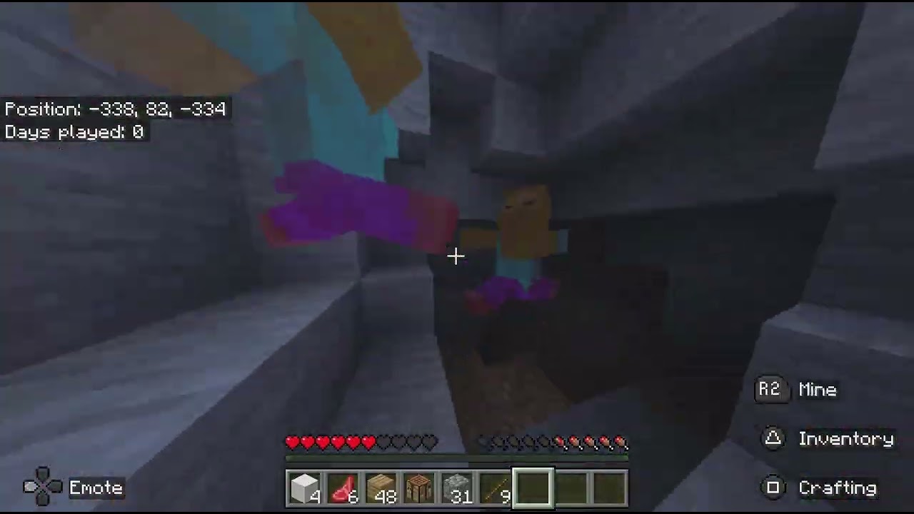 Minecraft_Cave dweller mod 100 days P1