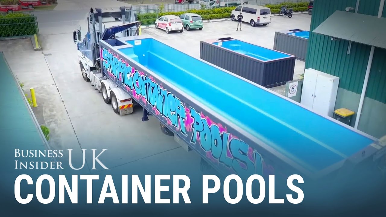 Australians are buying recycled shipping containers as backyard swimming pools