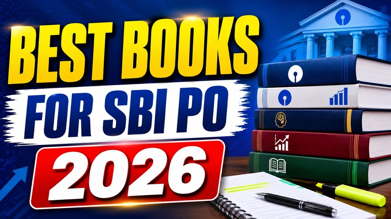🔥 Best Books for SBI PO 2026 📚 | Subject-Wise Book List for Prelims & Mains