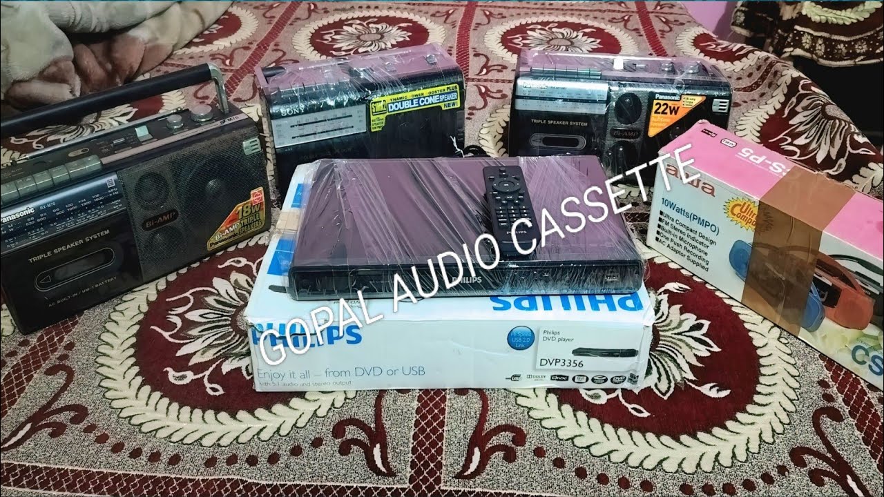 PHILIPS DVD PLAYER | SONY AIWA PANASONIC TAPE RECORDER BRAND NEW CONDITION FOR SALE