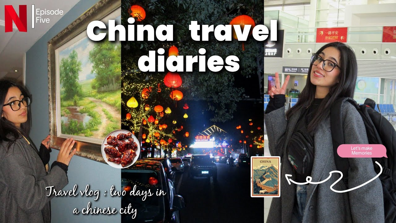 SOLO TRIP IN CHINA 🇨🇳🧳| أول مرة كنسافر لوحدي 🥹✨،، جربت أكل الشوارع🥘🦐,, أجيوا نكتاشفوها ..