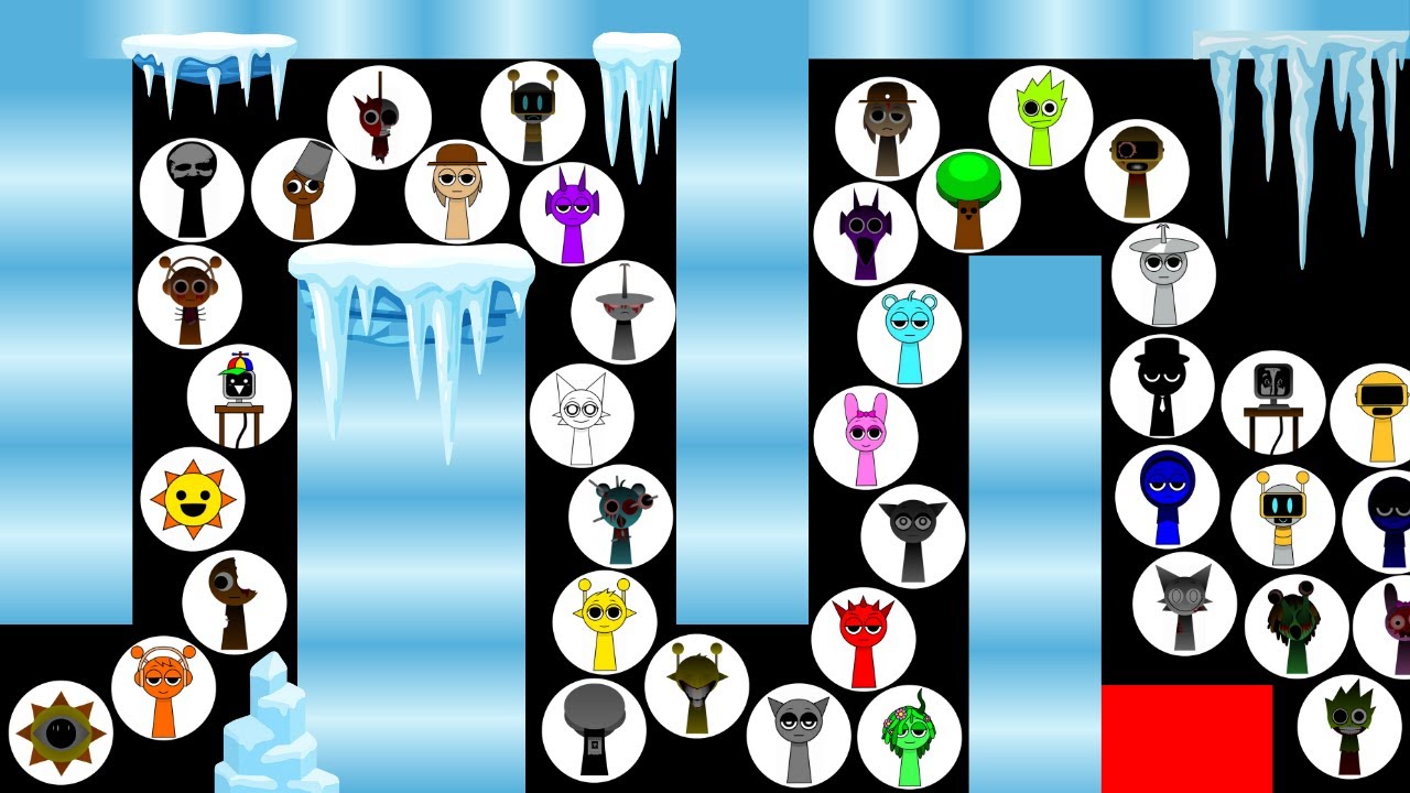 Sprunki Survival Marble Race #4