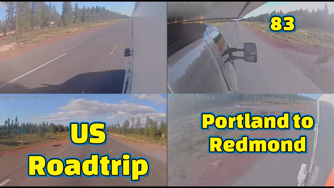Portland to Redmond-US Roadtrip 4 RV Cameras