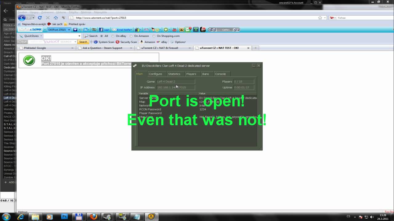 Left 4 Dead 2 Dedicated Server My big problem!