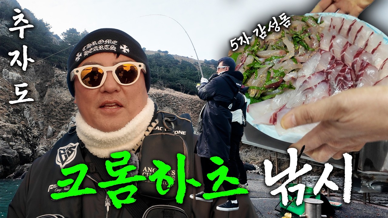 감성돔 5자 낚시해서 바로 먹는 맛ㅣ추자도 EP.1