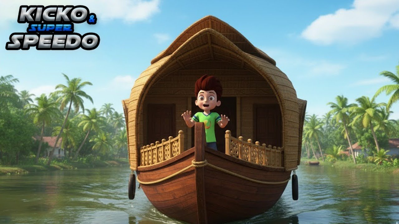 Kicko കാ HouseBoat  അഡ്വഞ്ചർ | Kicko & Super Speedo New Episodes | Cartoon For Kids