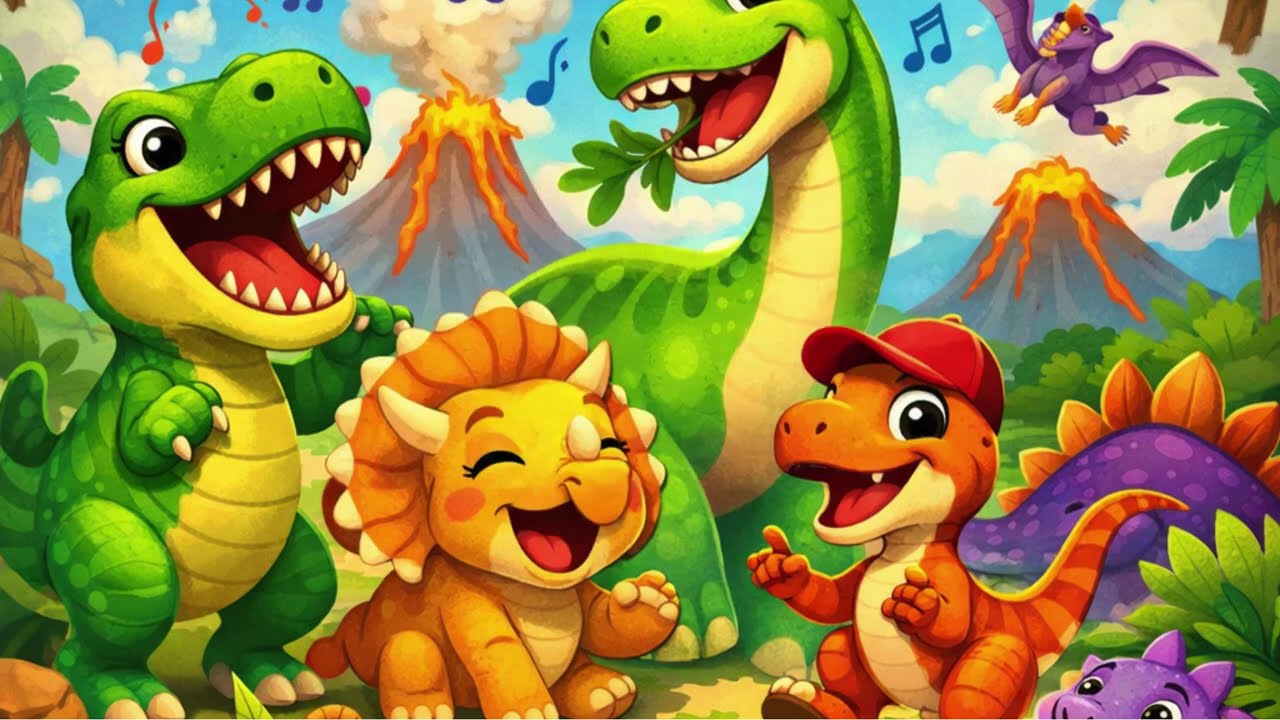 🎵🦖 Dzień Dinozaura – Wesoła Piosenka dla Dzieci 🦖🎵 Dinozaury roślinożerne ;)