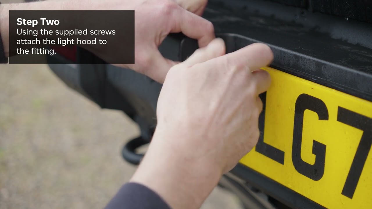 INEOS Grenadier Rear Number Plate Light Hoods Installation Guide