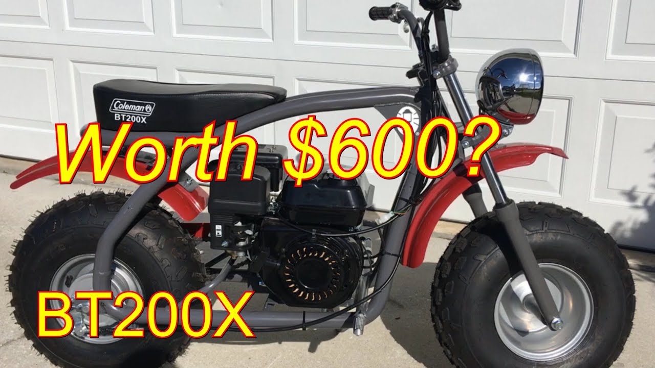 NEW Coleman BT200X Mini Bike - Initial Review - Riding MiniBike Test