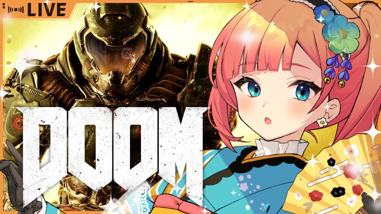 【DOOM】＃1 完全初見！初めての DOOM！傑作ゲームついに遊ぶぞ🎮✨First playthrough【#vtuber #doom】
