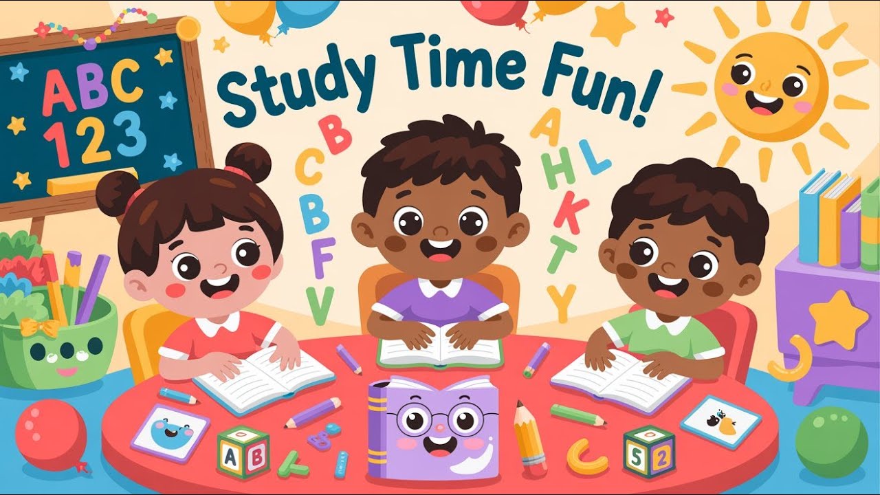 Study Time | Kids Song | Tiny Tunes TV | Nursery Rhymes for Toddlers